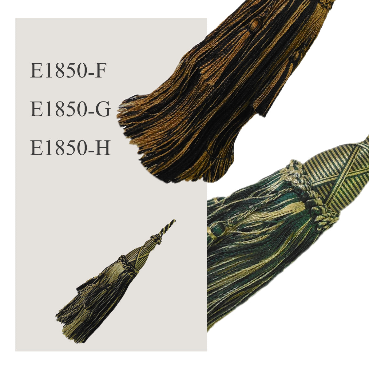 1 Pack Elegant Long Decorative Tassel with Hanging Loop, 15 in Total Length – Luxury Curtain Tieback, Door Handle Ornament, and Home Décor Accessory E96145