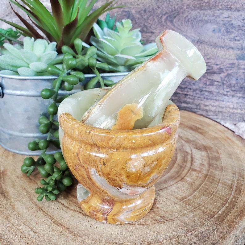 Afghanistan Jade Mortar and Pestle Set, Afghan Jade Carving, Spice grinder