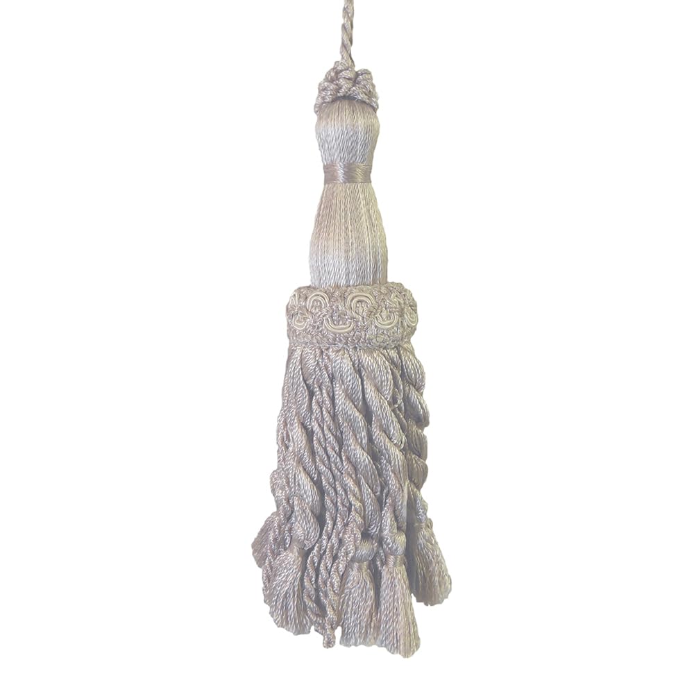 1 Pack Luxury Decorative Tassel with Loop, 11.8in Total Length – Double Layer Design, Ideal for Curtain Tiebacks, Home Décor, Keychains, and Craft Projects E1850