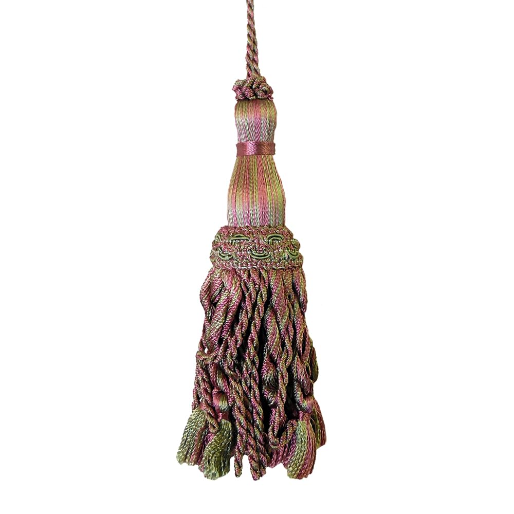 1 Pack Luxury Decorative Tassel with Loop, 11.8in Total Length – Double Layer Design, Ideal for Curtain Tiebacks, Home Décor, Keychains, and Craft Projects E1850