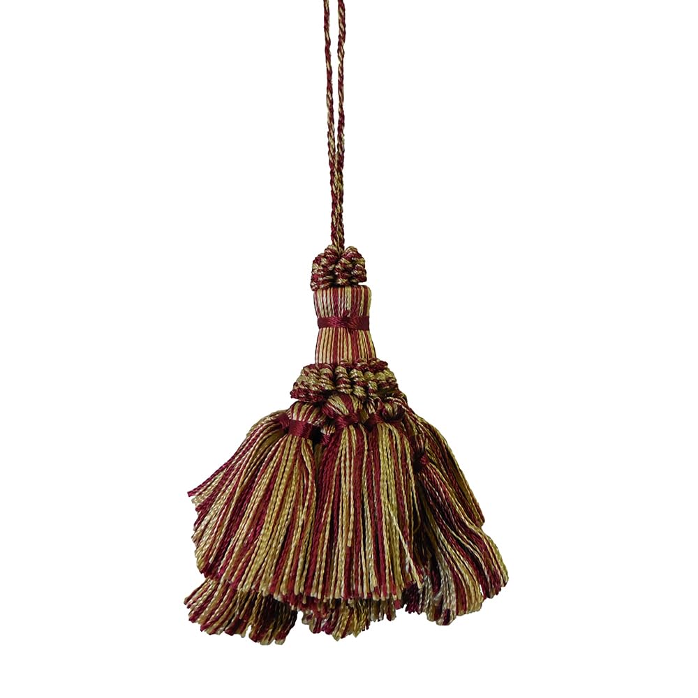 4 Pack Tassel Set 5in Decorative Tassel Ornament – Elegant Hanging Charm for Wall, Door, Bag or Gift Wrapping