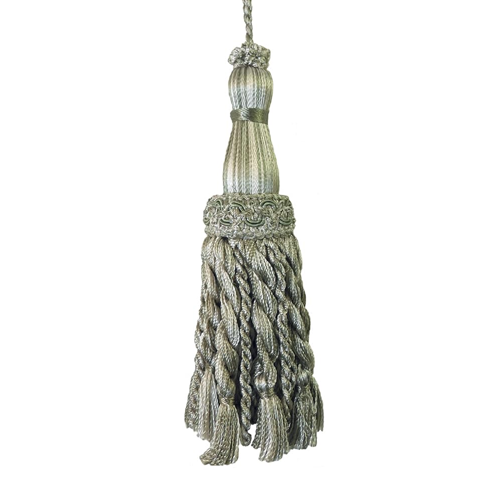 1 Pack Luxury Decorative Tassel with Loop, 11.8in Total Length – Double Layer Design, Ideal for Curtain Tiebacks, Home Décor, Keychains, and Craft Projects E1850