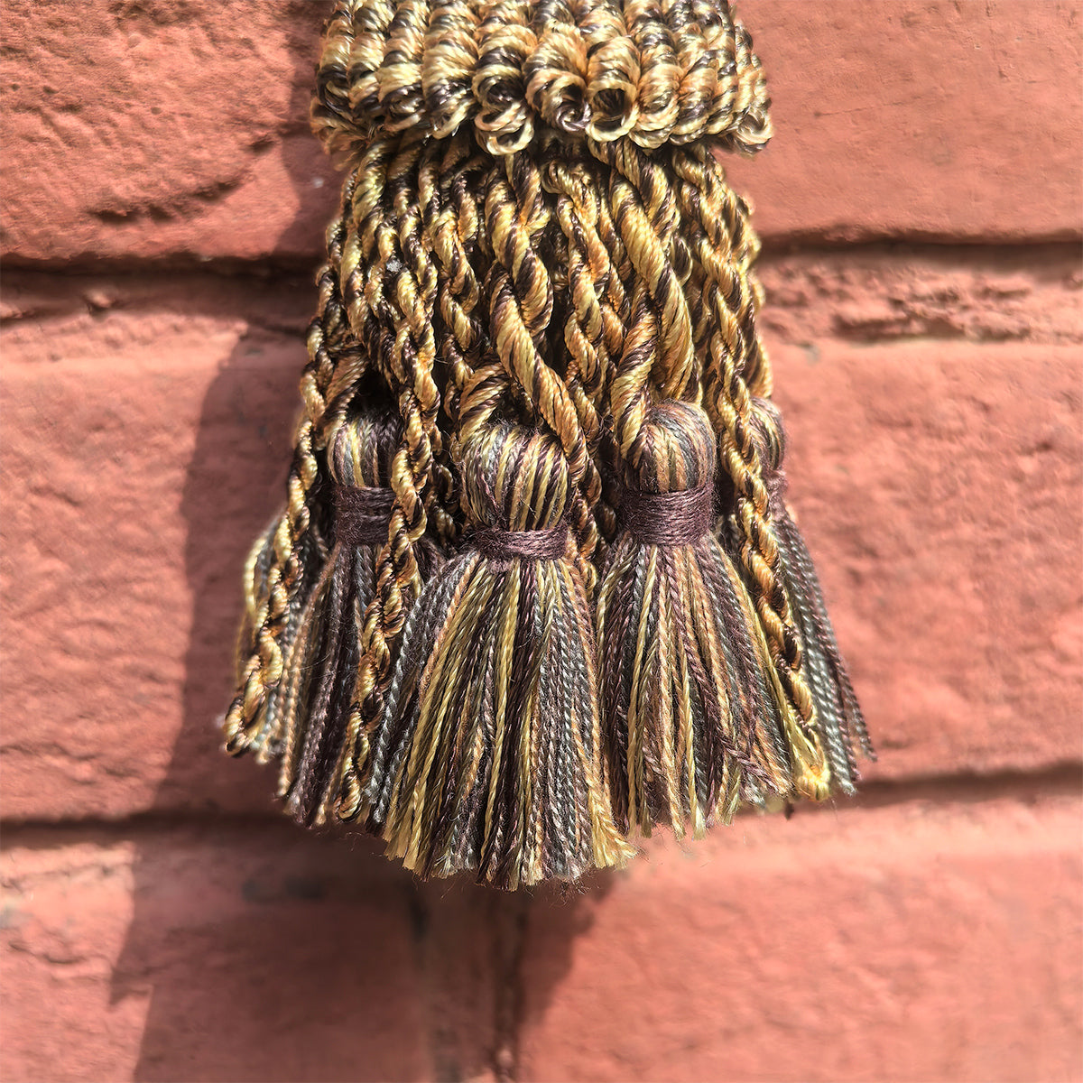 1 Pack Small Decorative Tassel with Hanging Loop, 8 in Total Length – Handcrafted Curtain Tieback, Ornament, and Home Décor Accent E98327