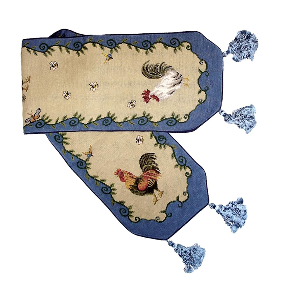 Handmade Embroidered Table Runner – Elegant Table Decor with Delicate Stitching for Dining Tables, Weddings, and Home Decor