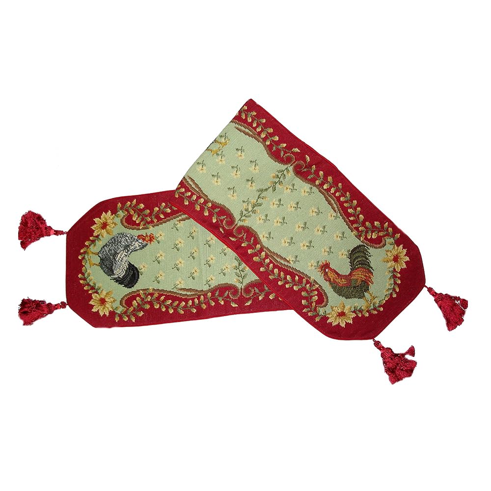 Handmade Embroidered Table Runner – Elegant Table Decor with Delicate Stitching for Dining Tables, Weddings, and Home Decor