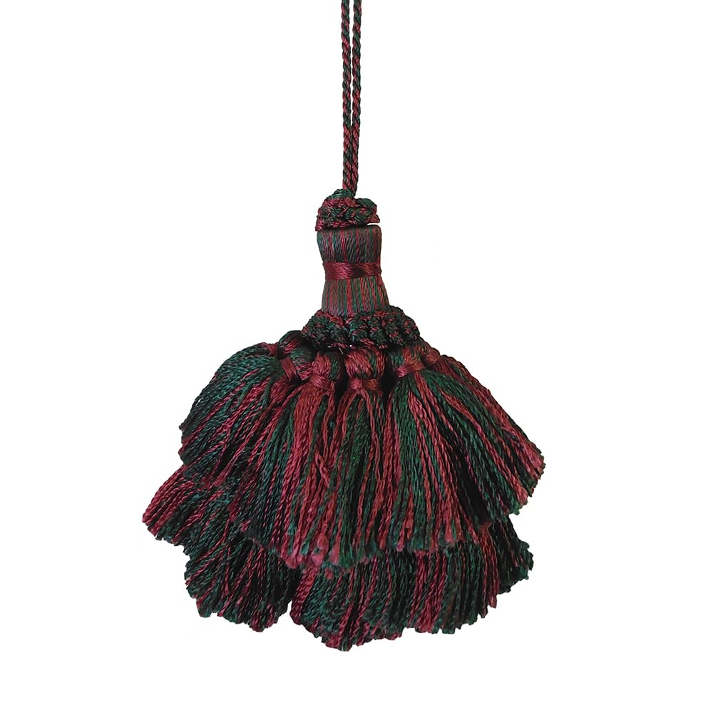 4 Pack Tassel Set 5in Decorative Tassel Ornament – Elegant Hanging Charm for Wall, Door, Bag or Gift Wrapping