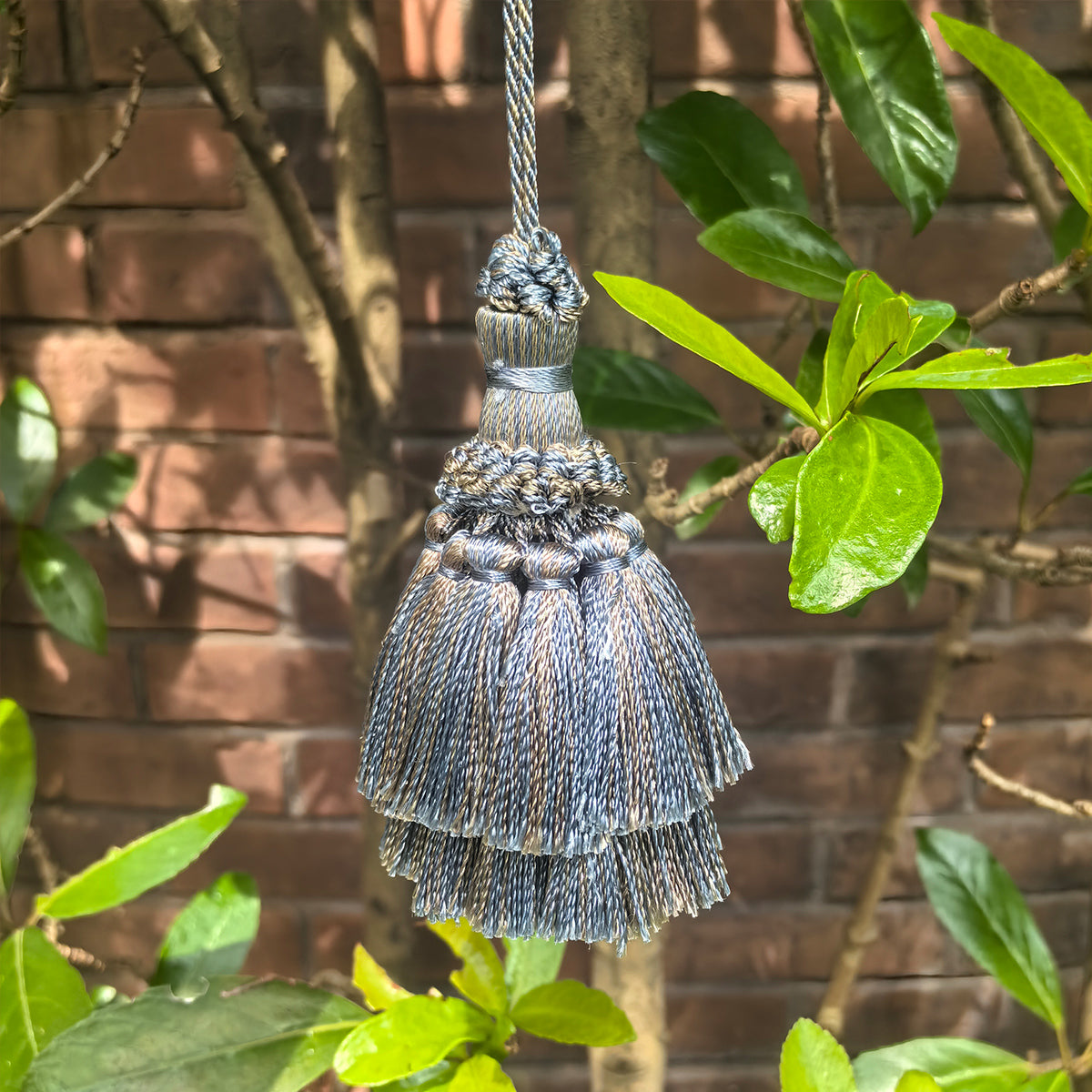 4 Pack Tassel Set 5in Decorative Tassel Ornament – Elegant Hanging Charm for Wall, Door, Bag or Gift Wrapping