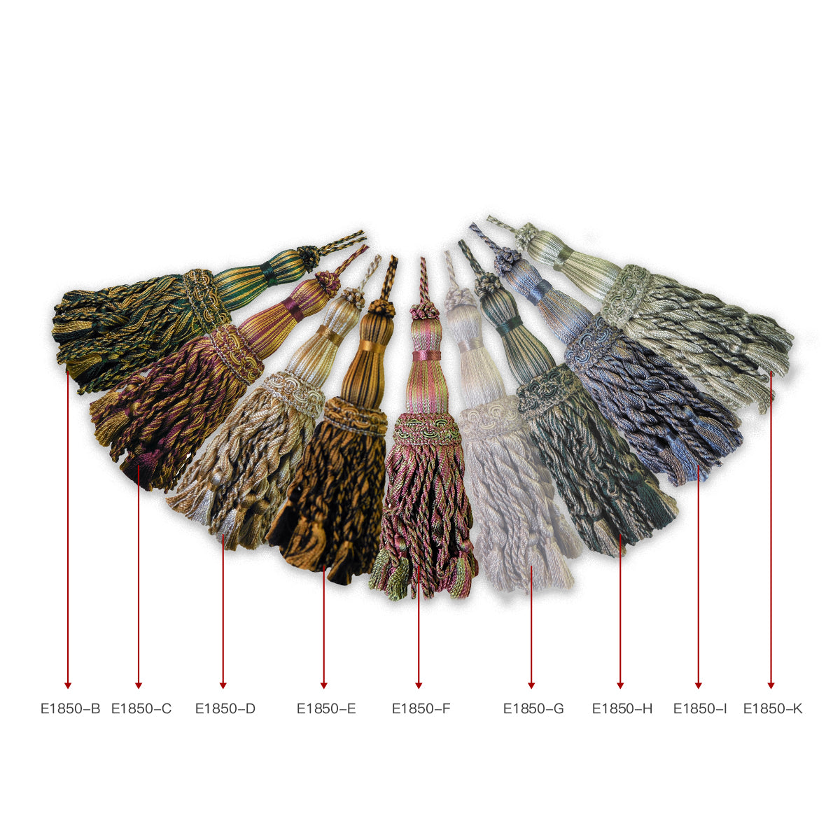 1 Pack Luxury Decorative Tassel with Loop, 11.8in Total Length – Double Layer Design, Ideal for Curtain Tiebacks, Home Décor, Keychains, and Craft Projects E1850