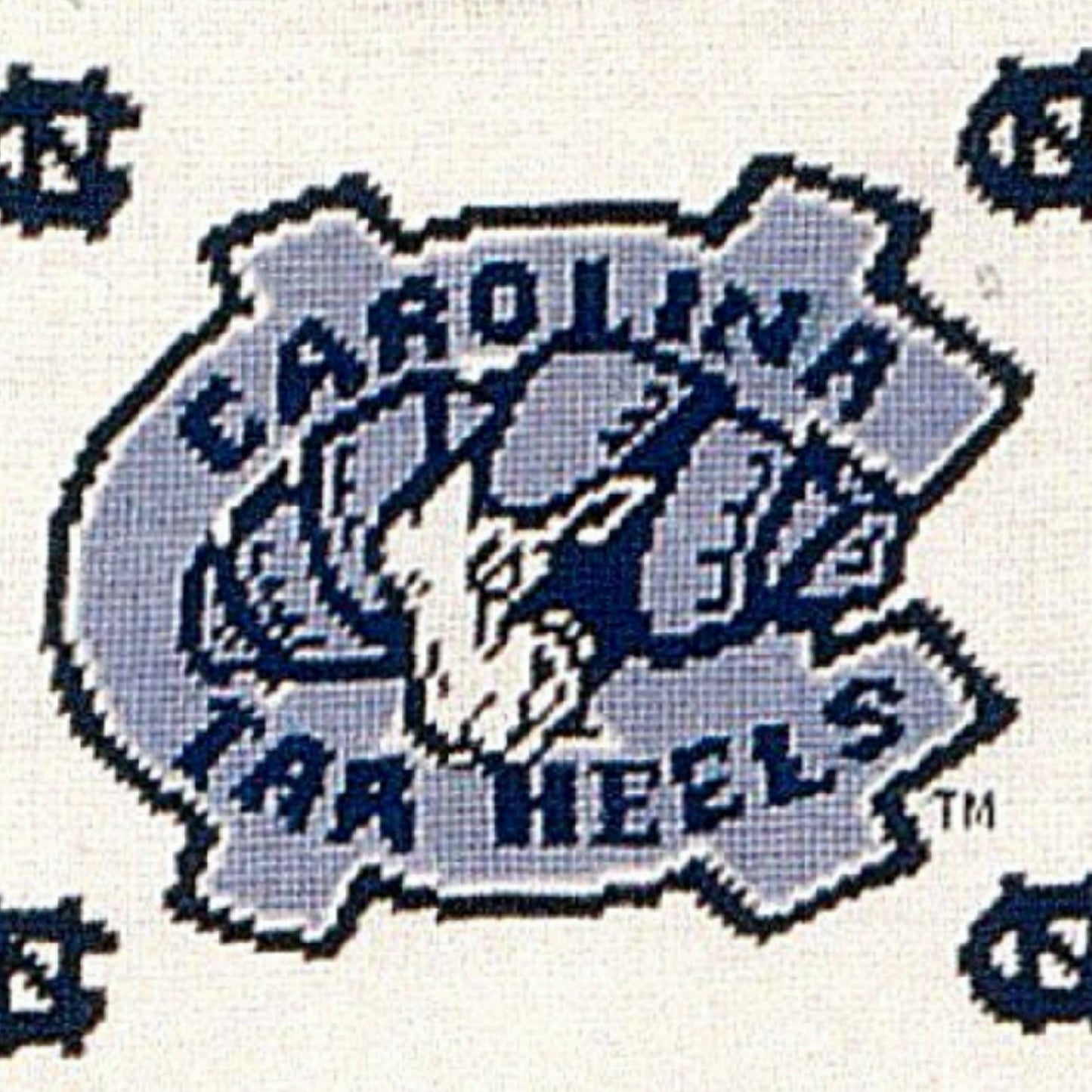 Handmade Wool Needlepoint Pillow Cover - Decorative Throw Cushion Cover - Vintage Floral Embroidery DesignN C Tar Heels