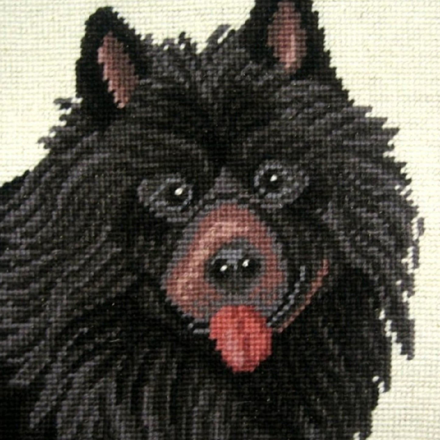 Handmade Wool Needlepoint Pillow Cover - Decorative Throw Cushion Cover - Vintage Floral Embroidery Design Keeshoud