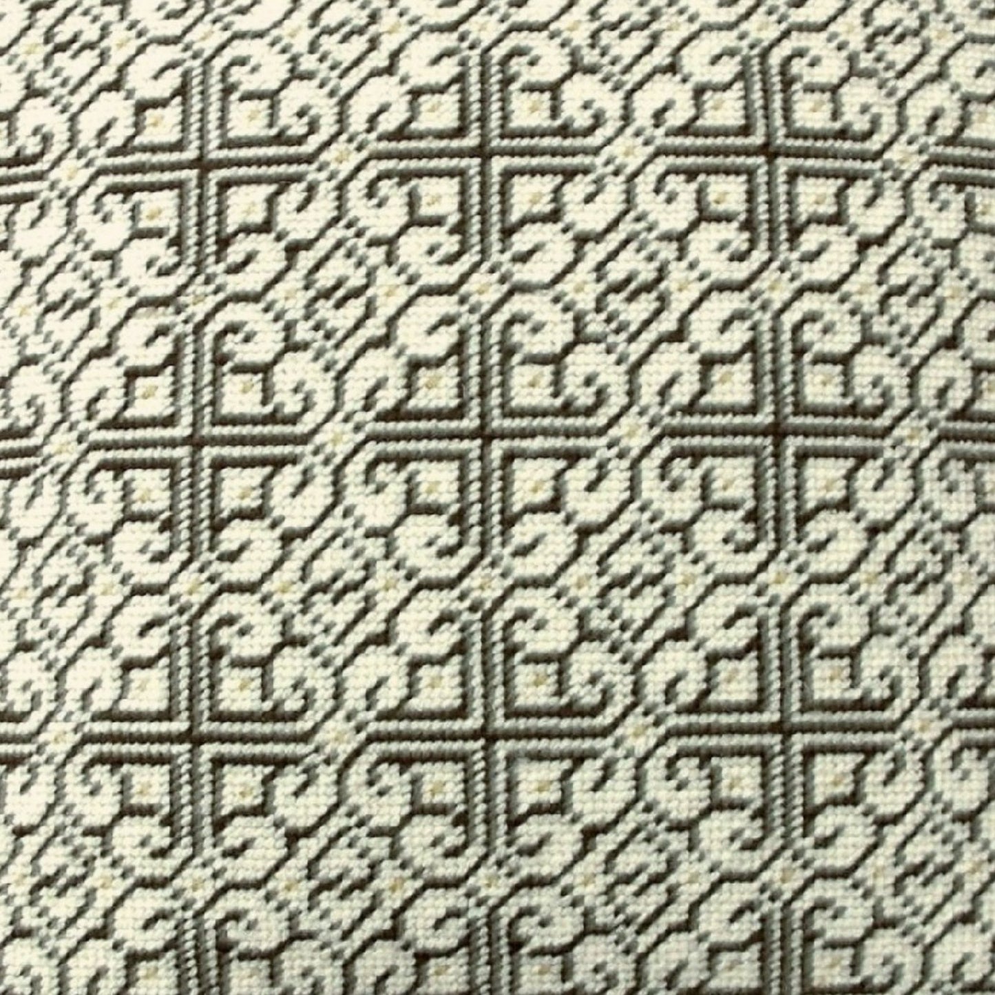 Handmade Wool Needlepoint Pillow Cover - Decorative Throw Cushion Cover - Vintage Floral Embroidery Design tapestry heartscroll multi design green/brown