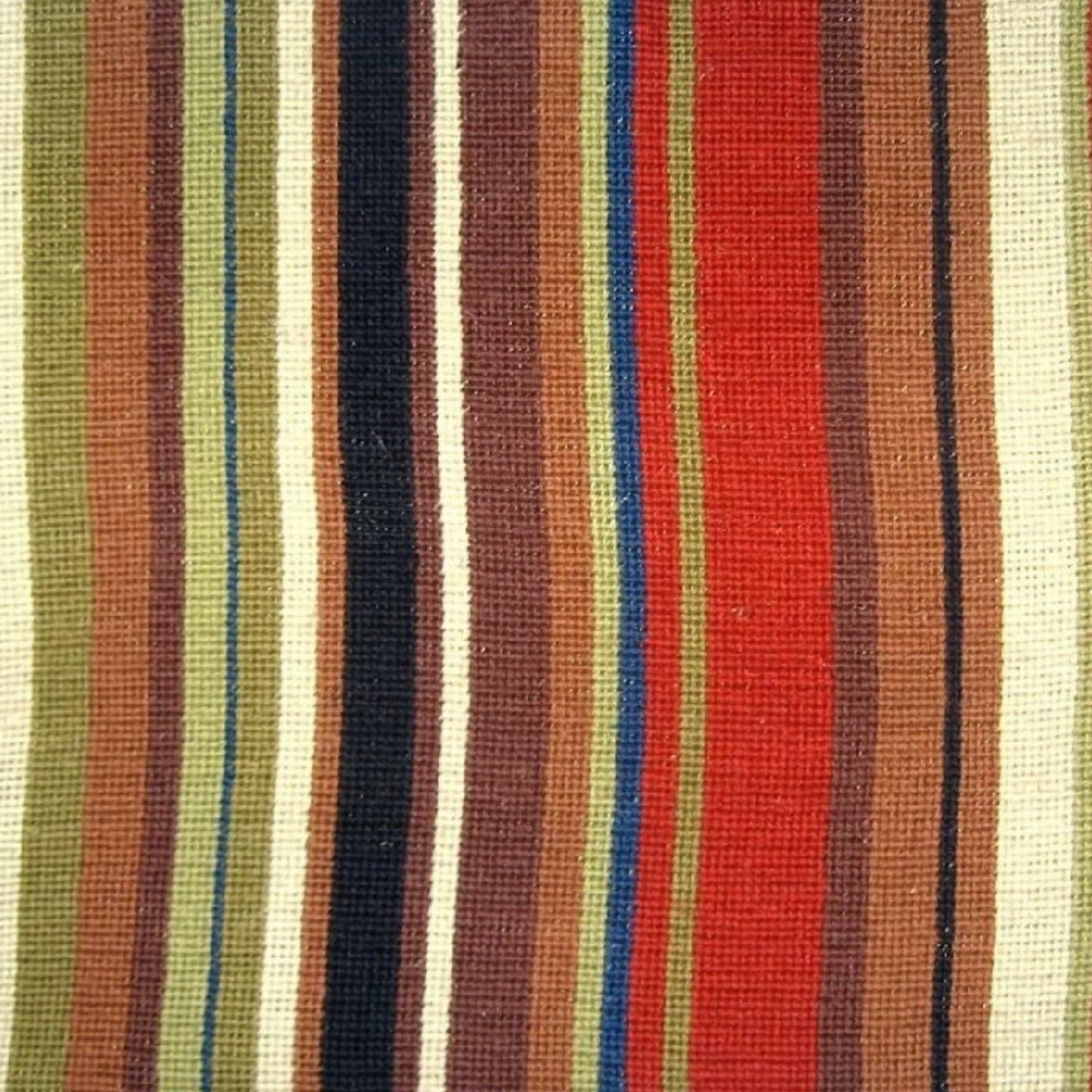 Handmade Wool Needlepoint Pillow Cover - Decorative Throw Cushion Cover - Vintage Floral Embroidery Design autumn rain in red, brown, blue, olive, ivory