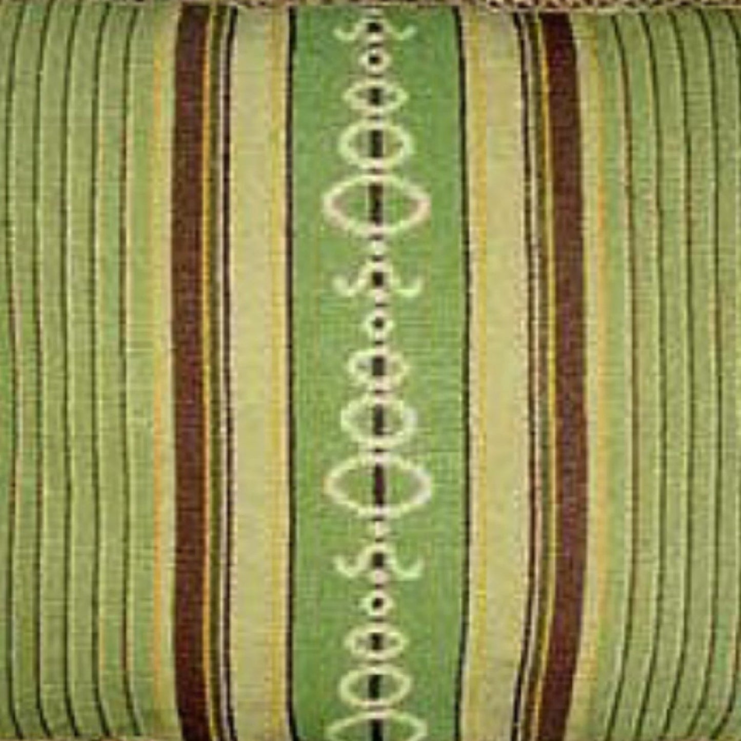 Handmade Wool Needlepoint Pillow Cover - Decorative Throw Cushion Cover - Vintage Floral Embroidery Design green/brown patten with 3 color tassels