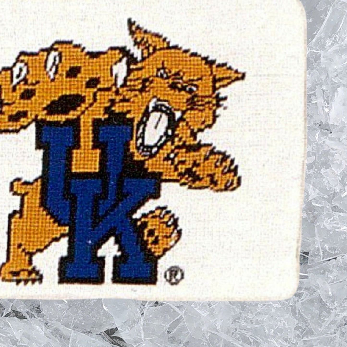 Handmade Wool Needlepoint Pillow Cover - Decorative Throw Cushion Cover - Vintage Floral Embroidery Design U of Kentucky, tiger UK