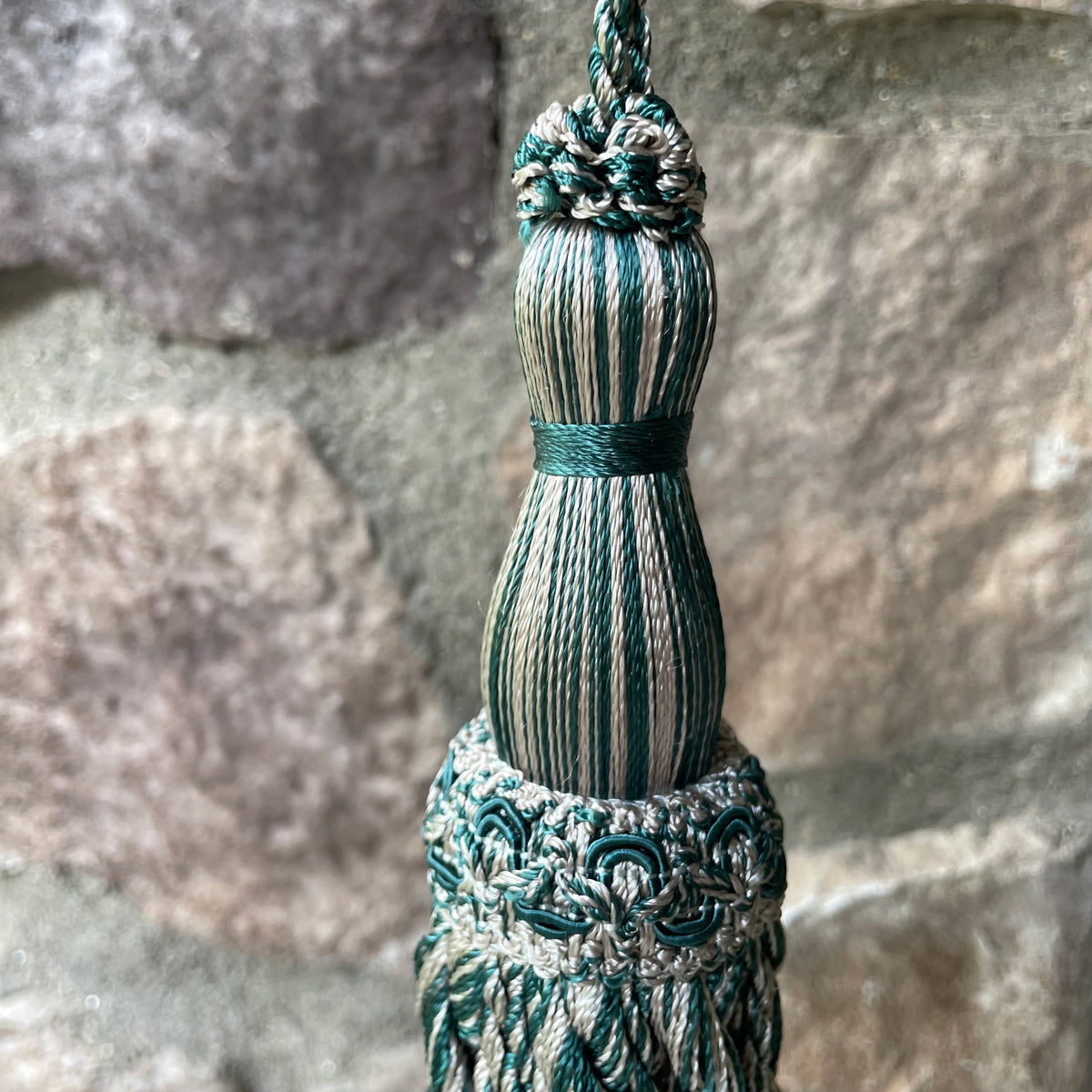 1 Pack Luxury Decorative Tassel with Loop, 11.8in Total Length – Double Layer Design, Ideal for Curtain Tiebacks, Home Décor, Keychains, and Craft Projects E1850