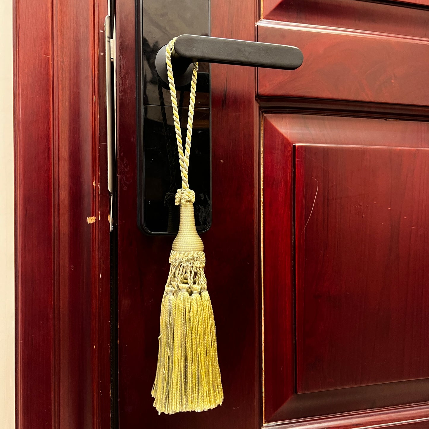 1 Pack Decorative Tassel with Hanging Loop, 14 in Total Length – Elegant Curtain Tieback, Door Handle Ornament, and Home Décor Accent E96147