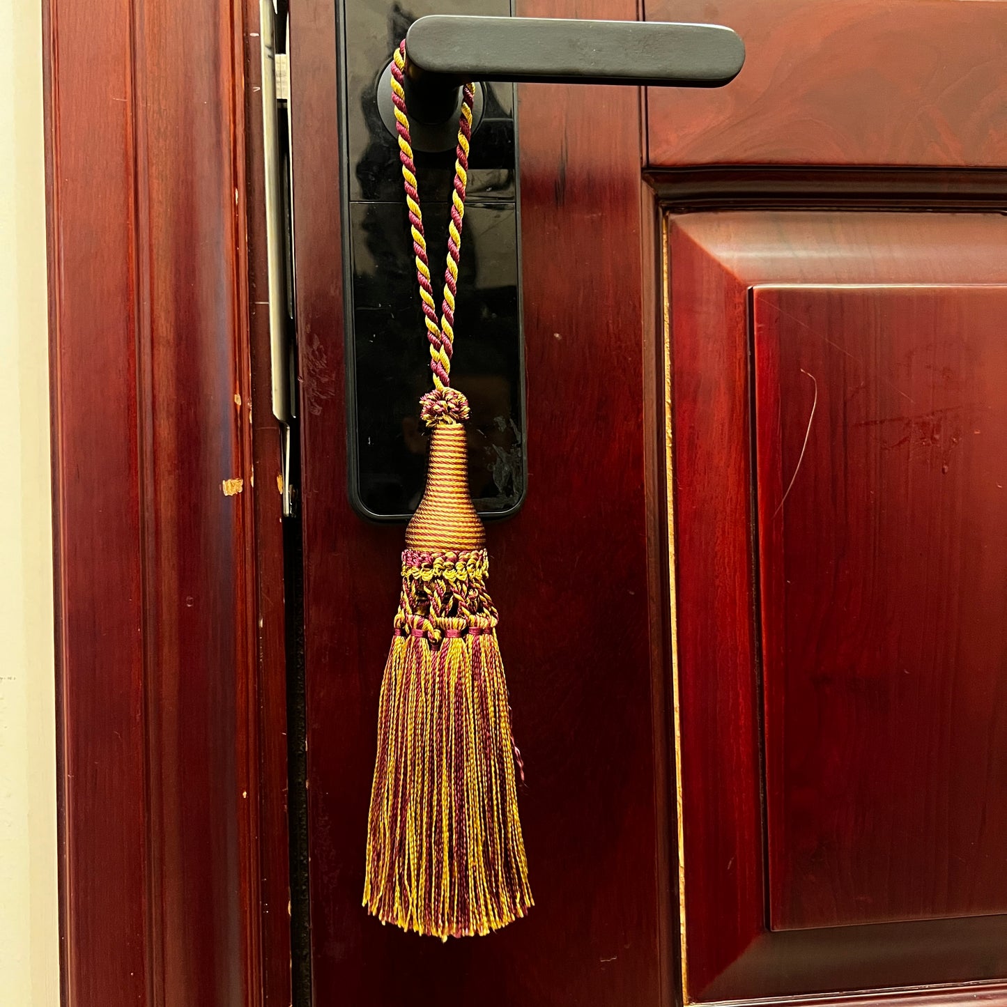 1 Pack Decorative Tassel with Hanging Loop, 14 in Total Length – Elegant Curtain Tieback, Door Handle Ornament, and Home Décor Accent E96147