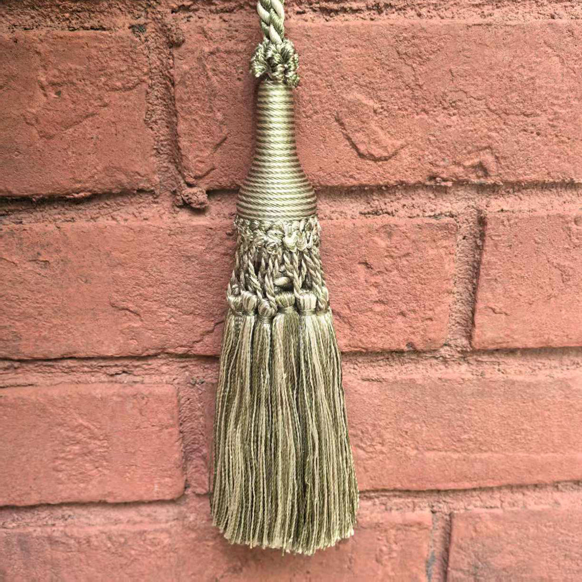 1 Pack Decorative Tassel with Hanging Loop, 14 in Total Length – Elegant Curtain Tieback, Door Handle Ornament, and Home Décor Accent E96147