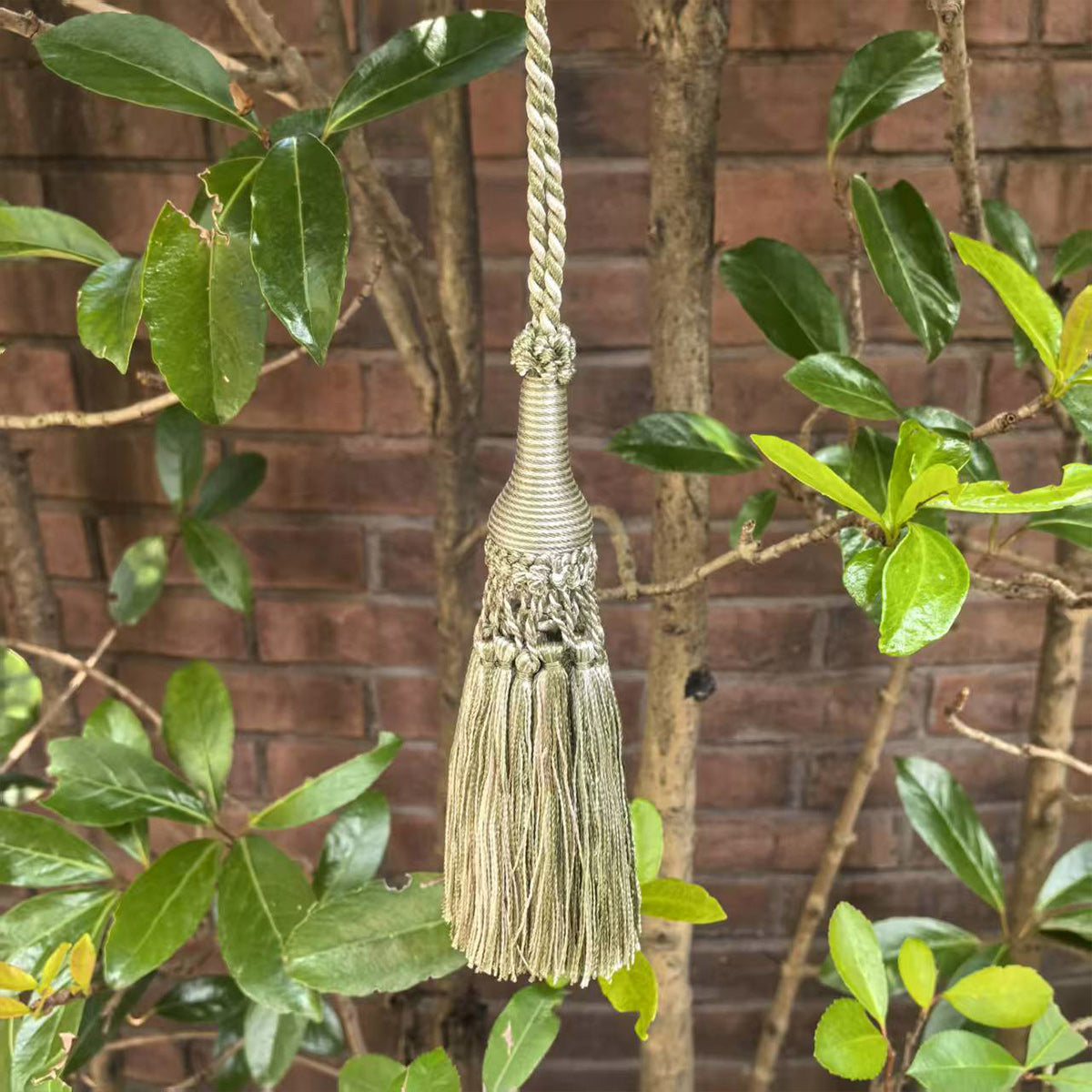 1 Pack Decorative Tassel with Hanging Loop, 14 in Total Length – Elegant Curtain Tieback, Door Handle Ornament, and Home Décor Accent E96147